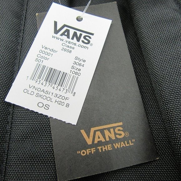 Vans Old Skool H20 Backpack School Travel Bag 22L Brown Black Animal Print NEW - Picture 11 of 12